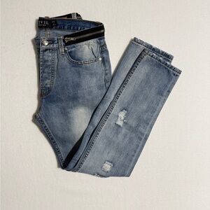 Civil Regime Size 30 Waist Zipper Details Men's  Jeans